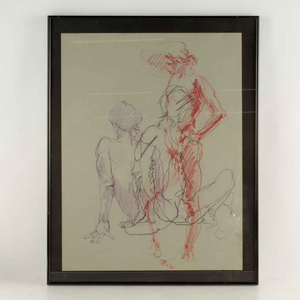 John Tuska Drawing on Paper Female Study