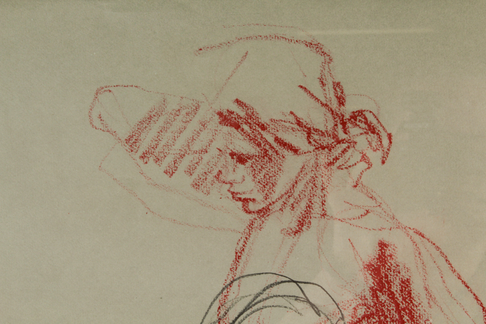 John Tuska Drawing on Paper Female Study