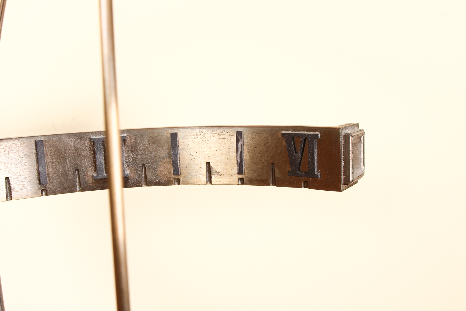 Hamilton Metal and Wooden Sphere Desk Clock