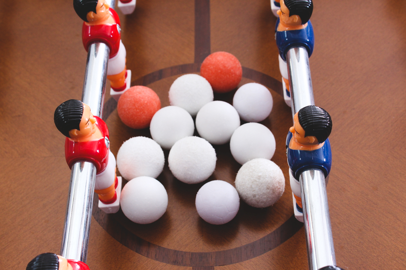 Wooden Digital Scorekeeping Foosball Table
