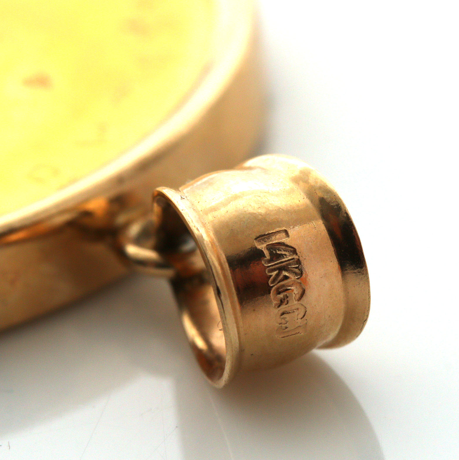 14K Yellow Gold 1984 Gold Canadian Maple Leaf 999 Gold Coin Pendant