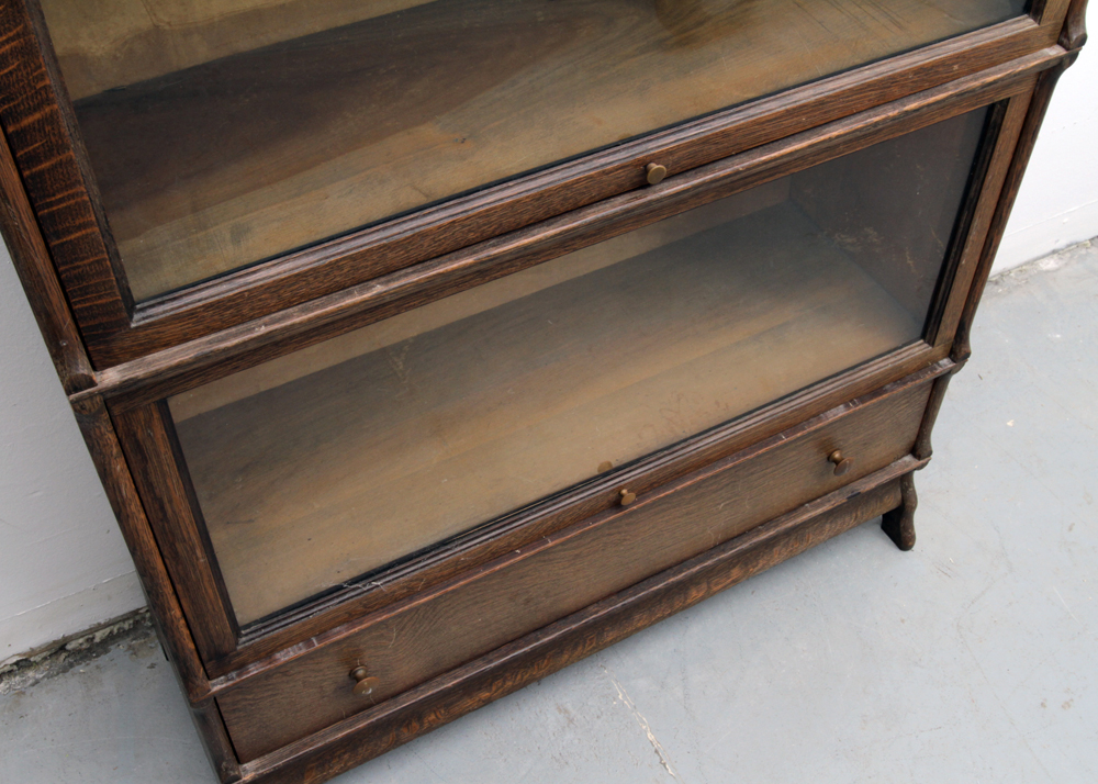 Antique Tiger Oak Barrister Bookcase