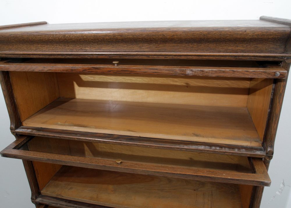 Antique Tiger Oak Barrister Bookcase