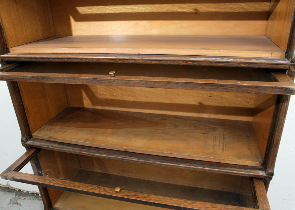 Antique Tiger Oak Barrister Bookcase