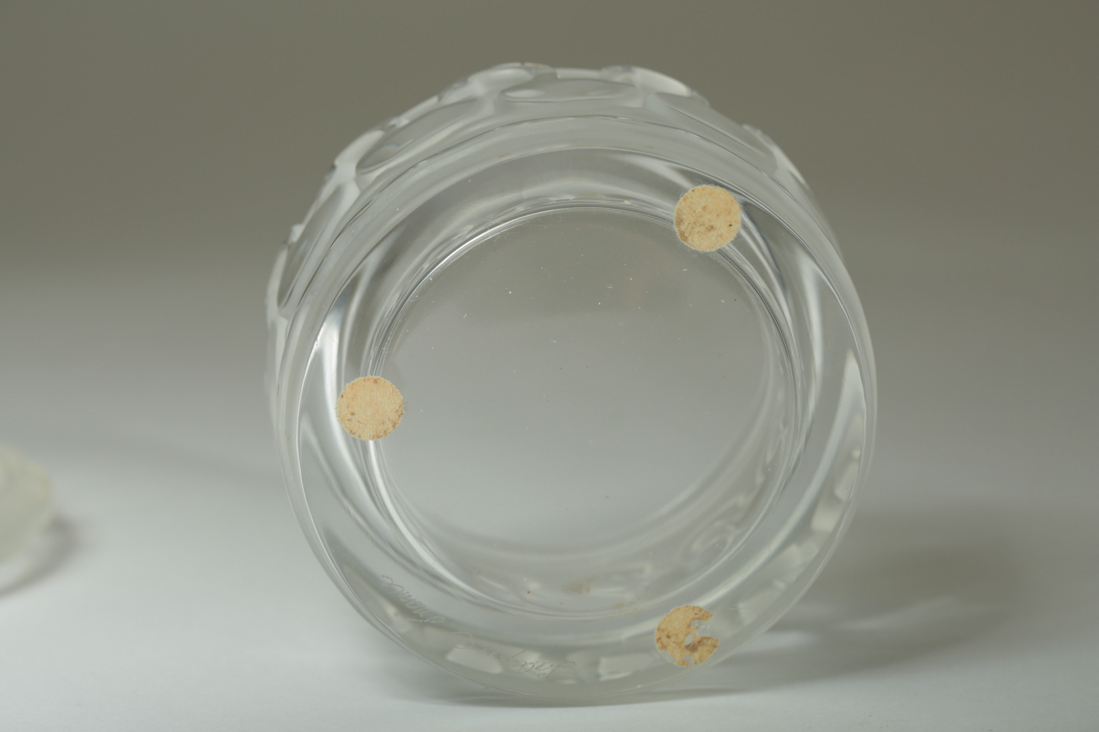 Vintage René Lalique Crystal Swan Trinket Box