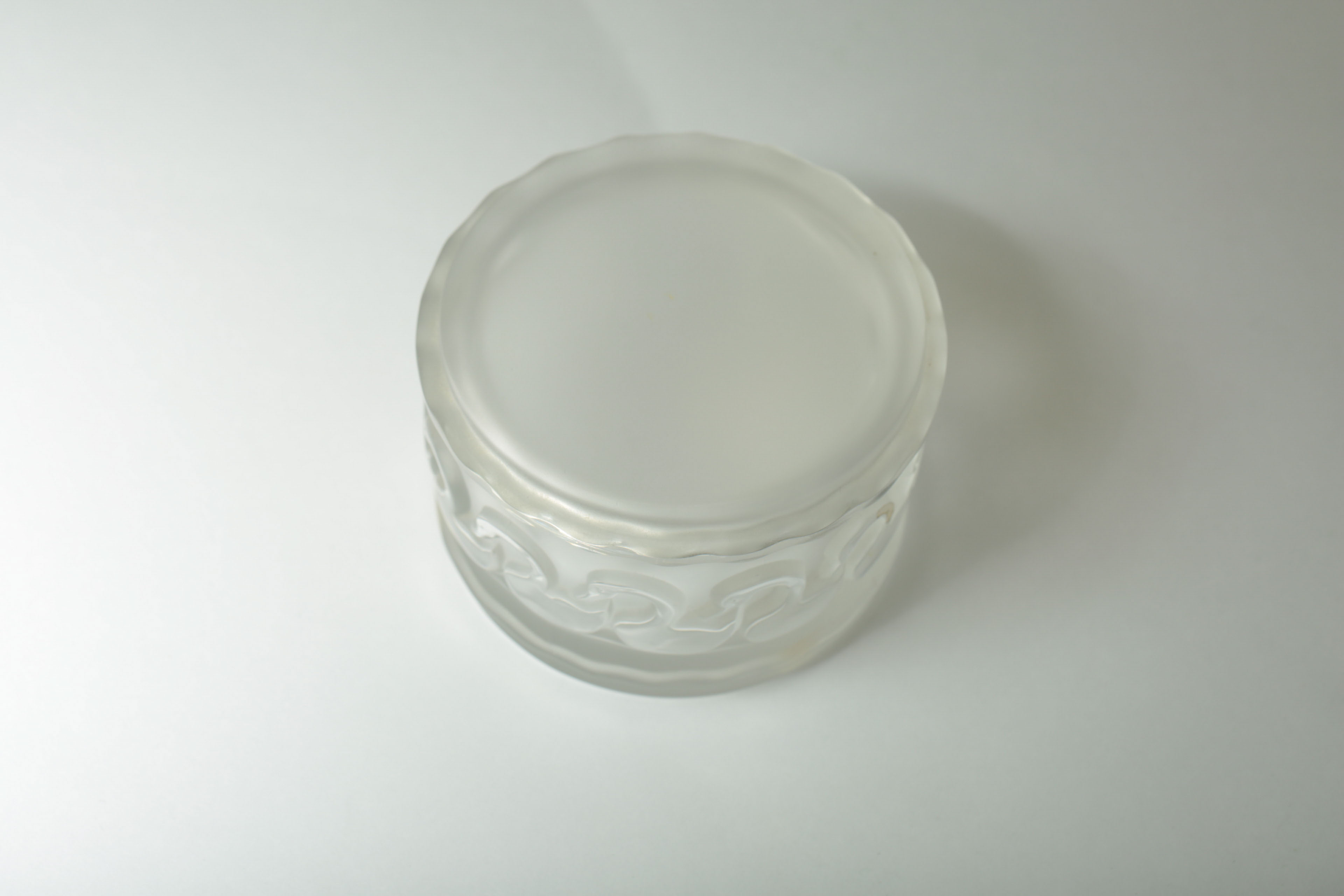 Vintage René Lalique Crystal Swan Trinket Box