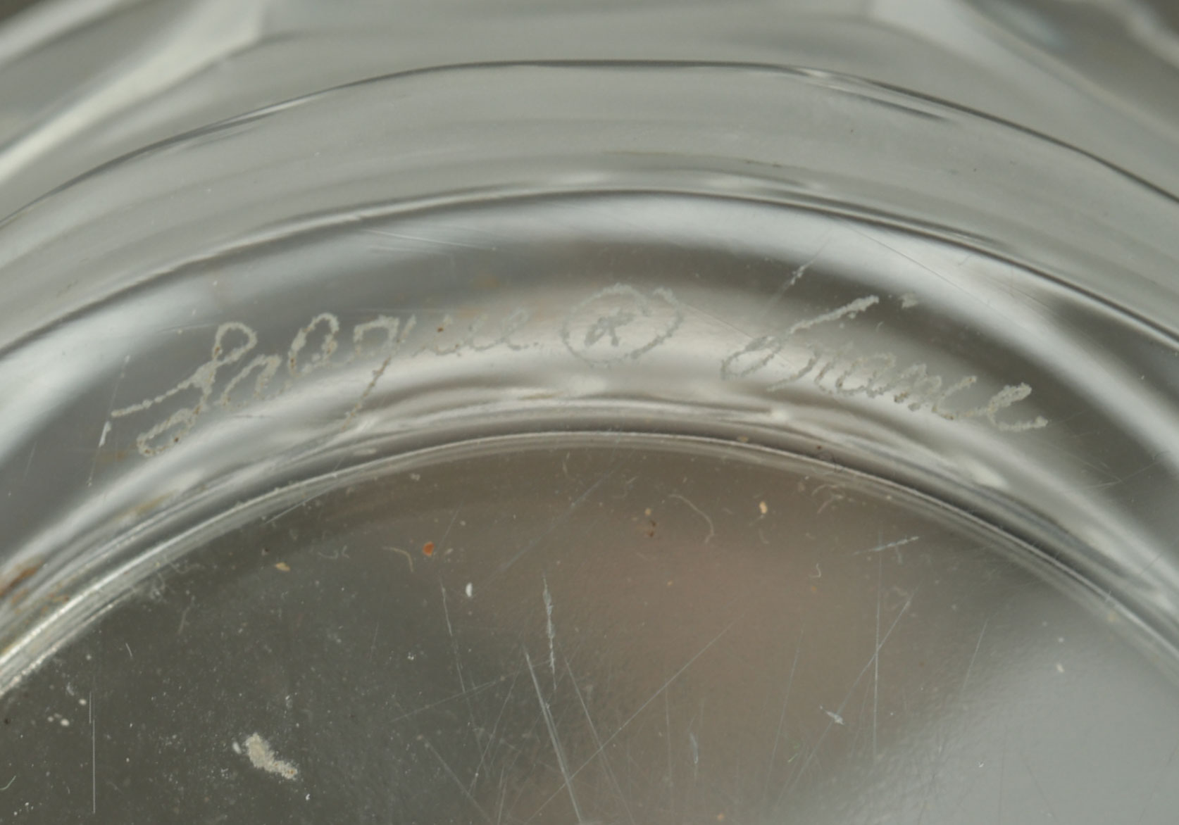 Vintage René Lalique Crystal Swan Trinket Box