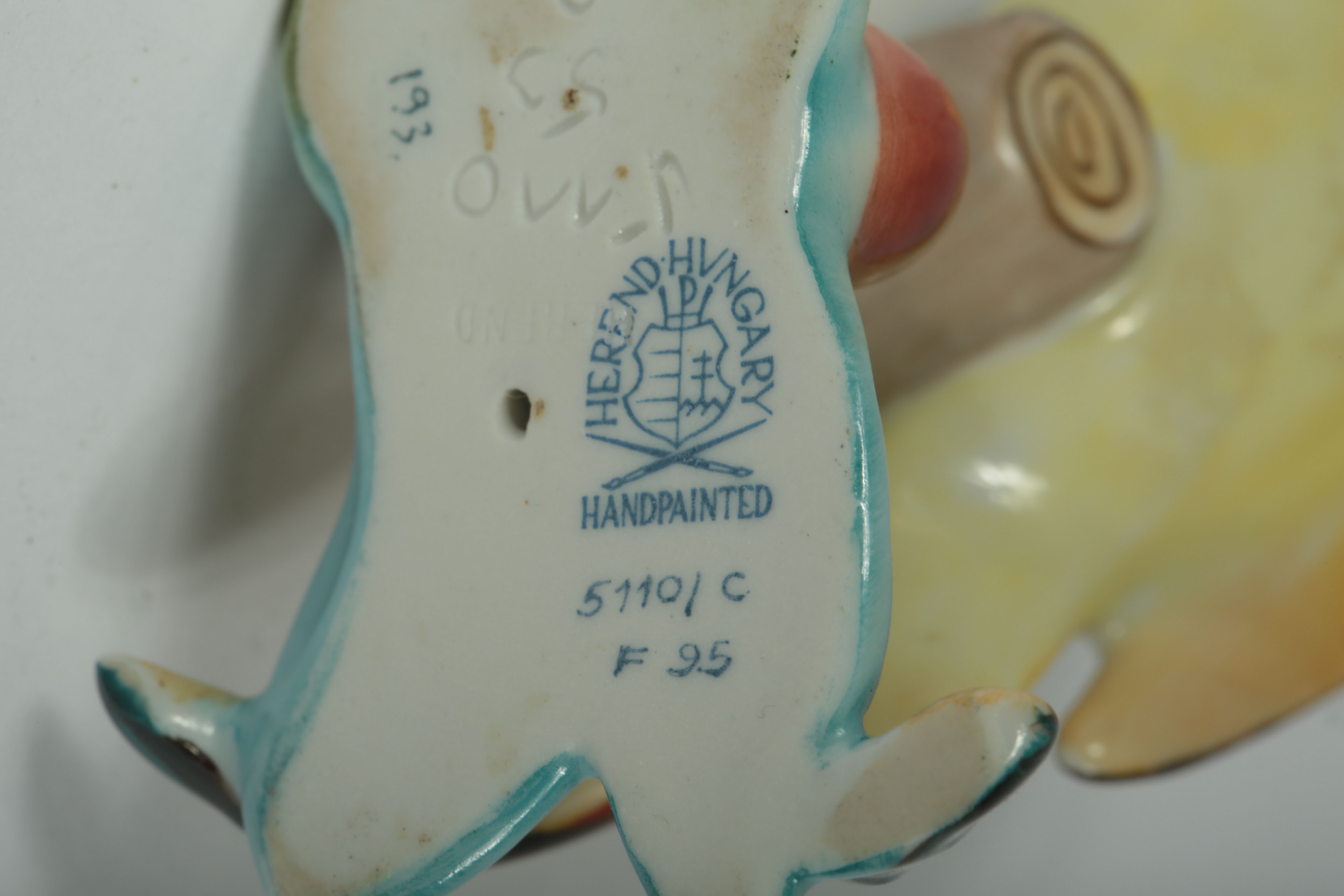 Herend Hungary Hand-Painted China Bird Figurine