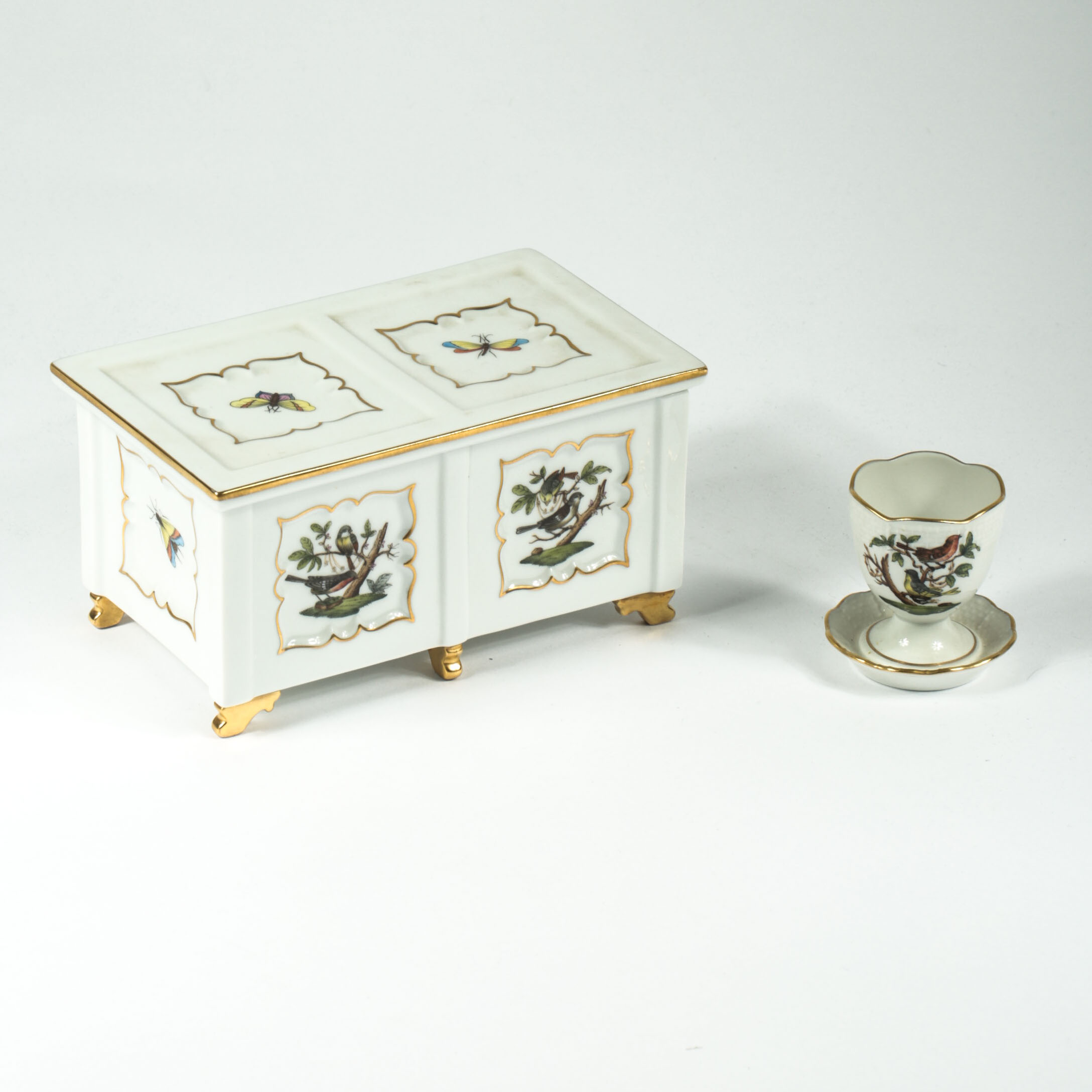 Herend Hungary "Rothschild Birds" Porcelain Decor