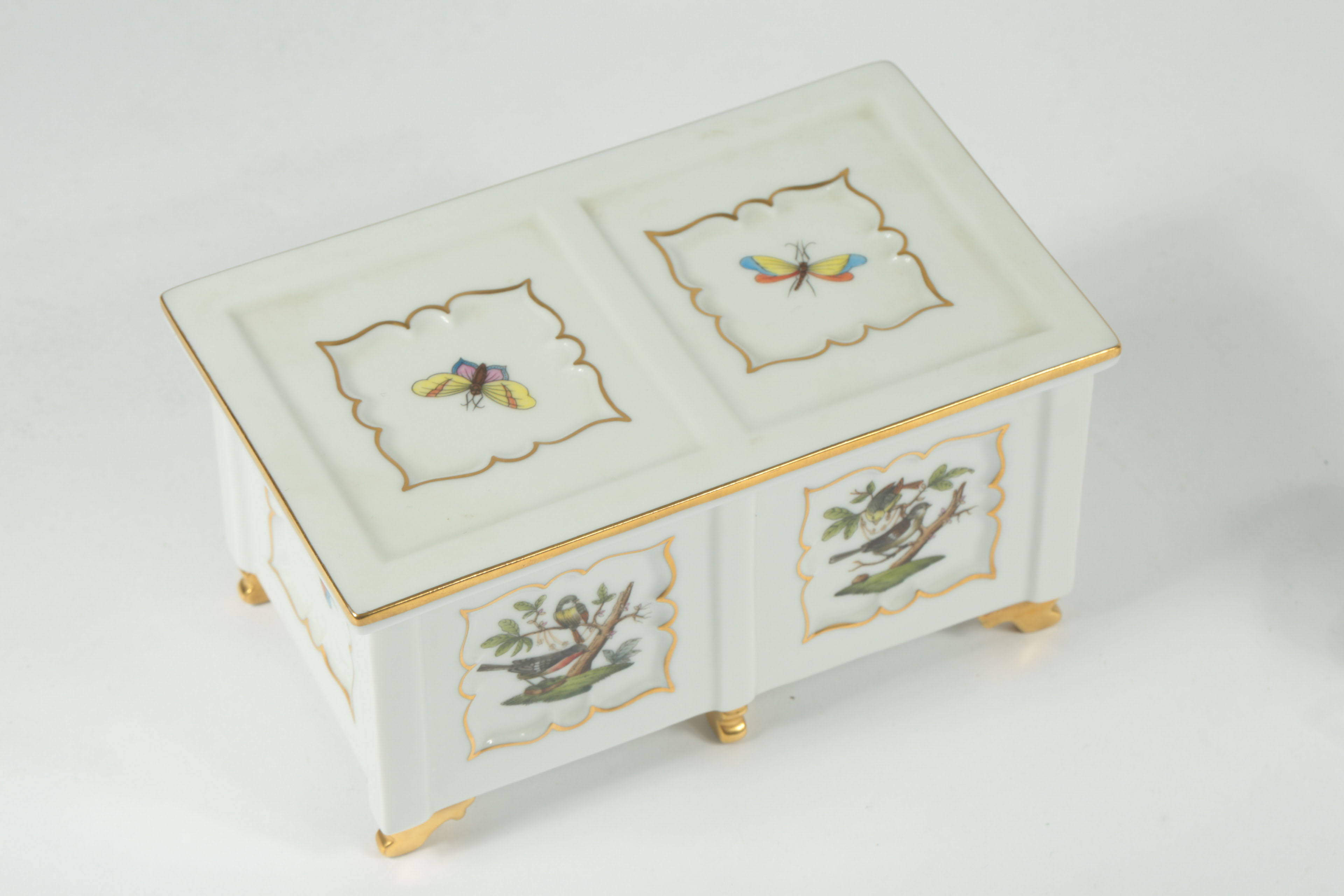 Herend Hungary "Rothschild Birds" Porcelain Decor