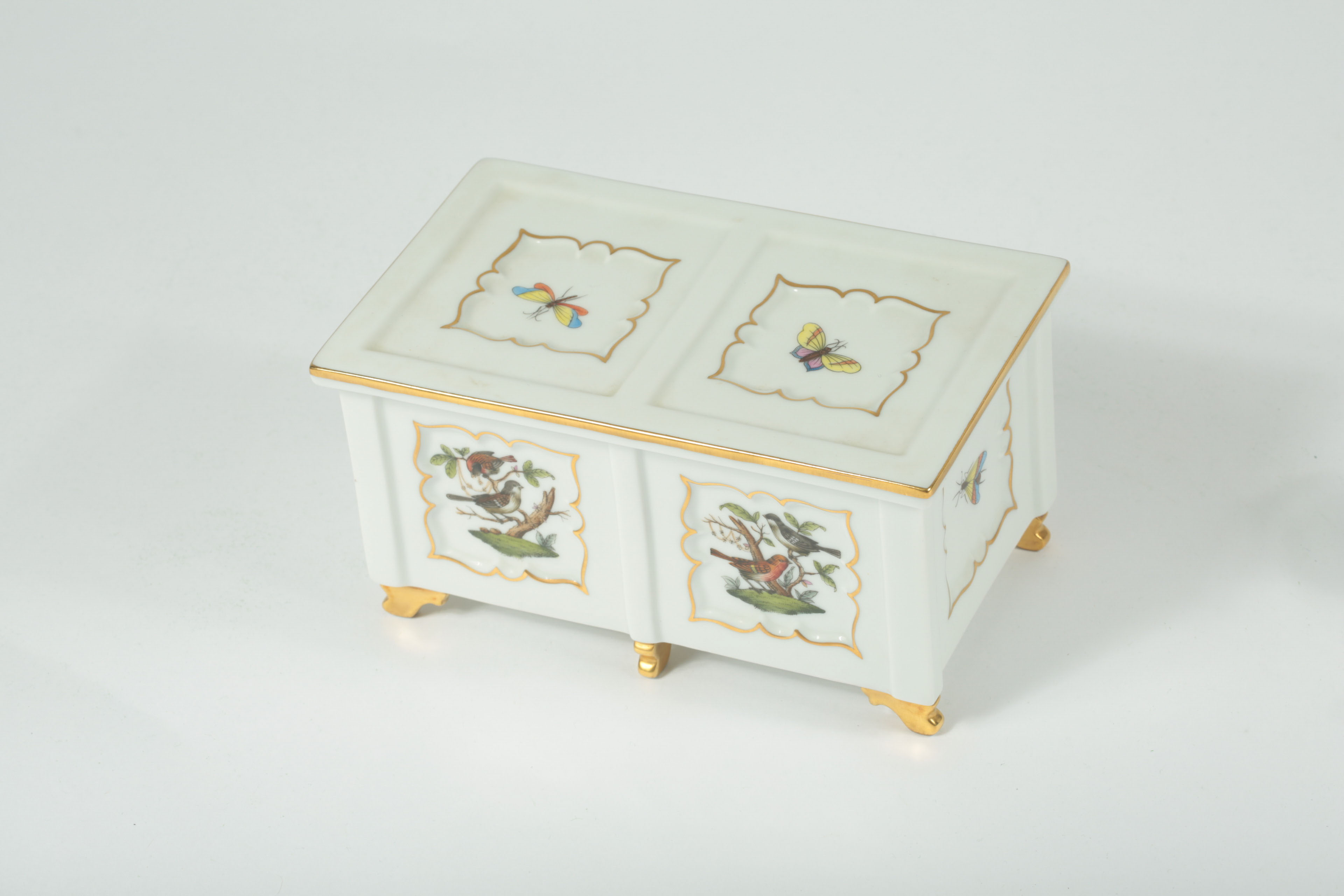 Herend Hungary "Rothschild Birds" Porcelain Decor