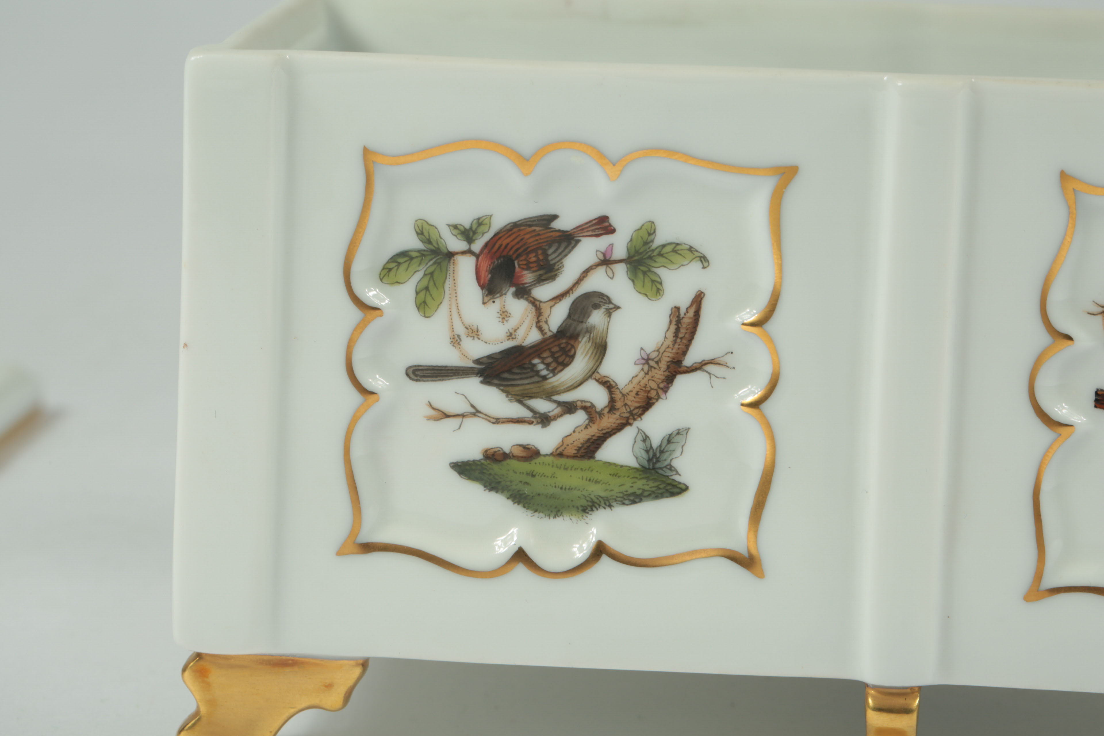 Herend Hungary "Rothschild Birds" Porcelain Decor