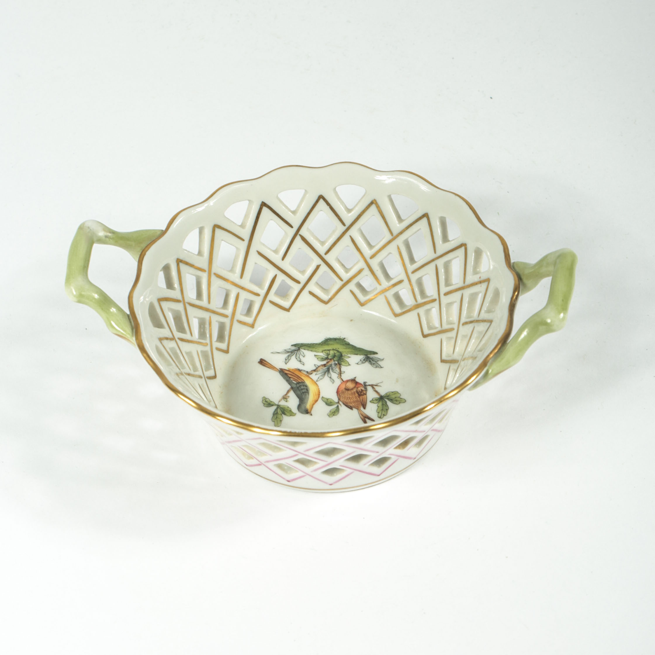 Herend Hungary Hand-Painted Porcelain Bowl