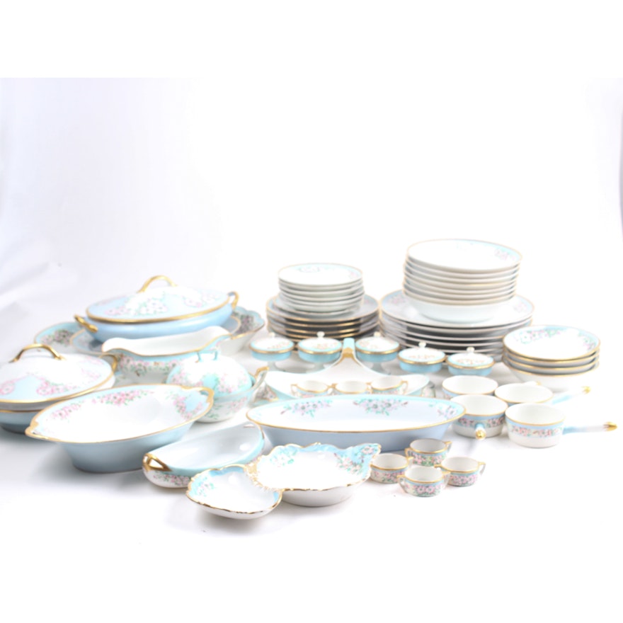 Hand-Painted Porcelain Dinner Service