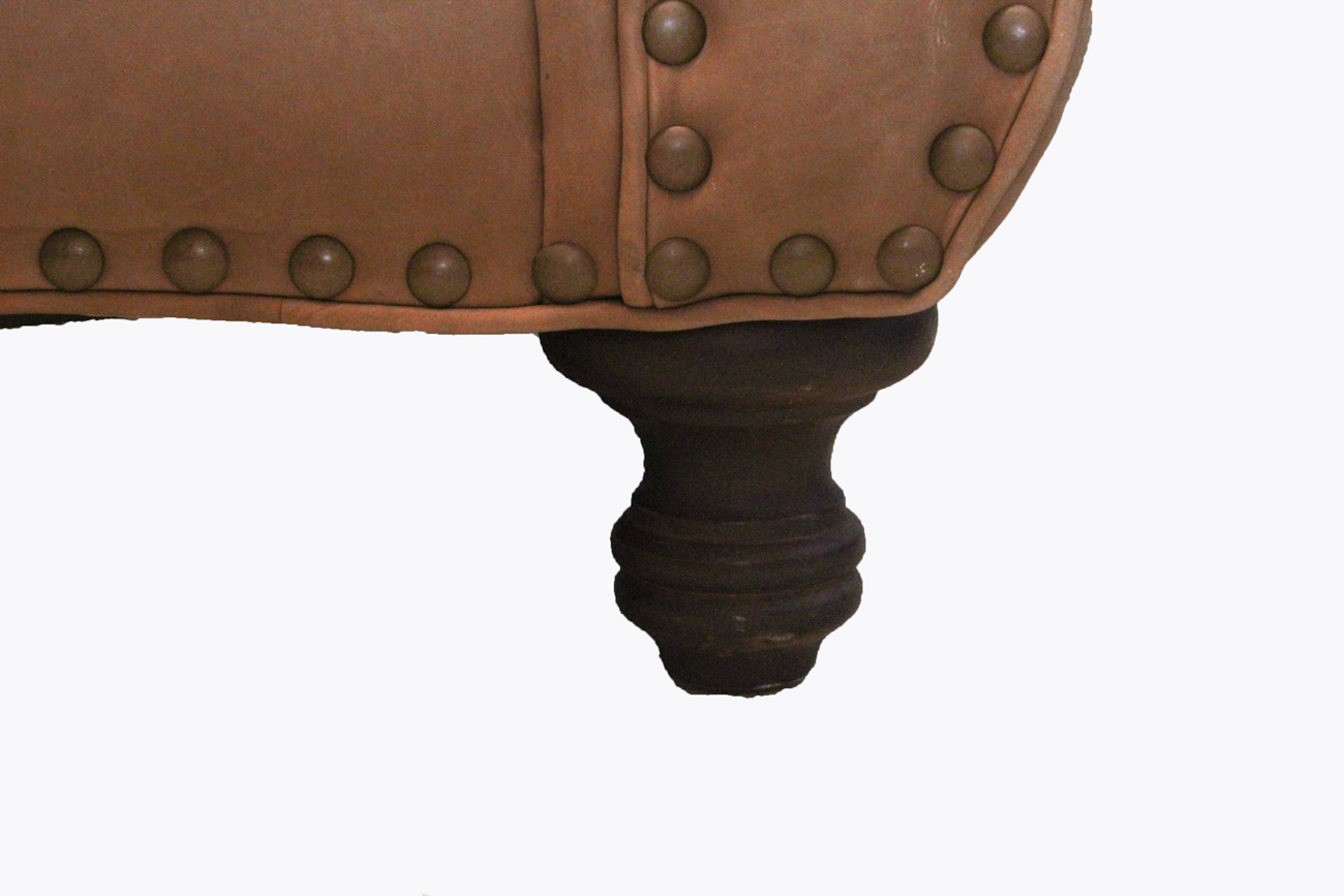 Tan Suede Sofa by Bernhardt Furniture Co.