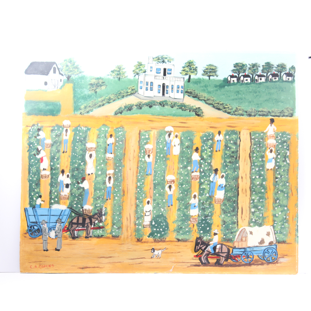 Original Charles Owens Oil on Board Painting