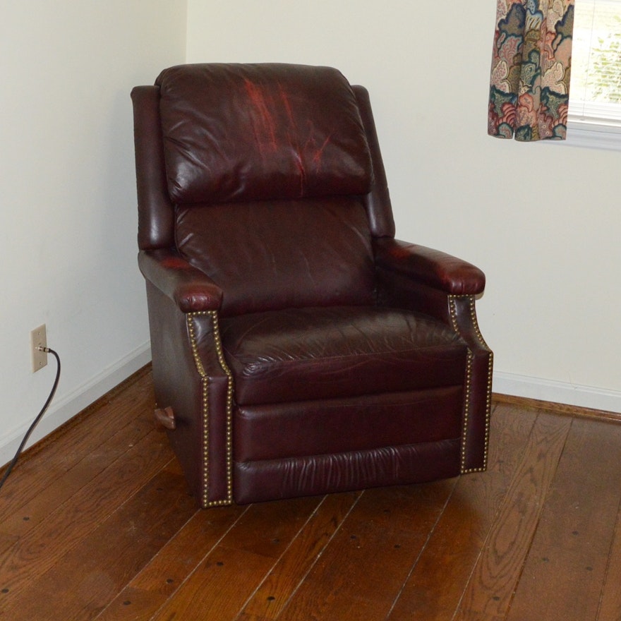 Leather La-Z-Boy Rocker Recliner