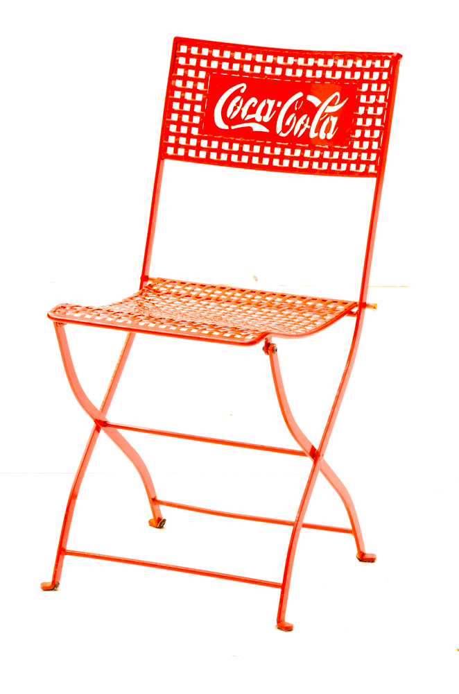 Coca-Cola Metal Folding Chair
