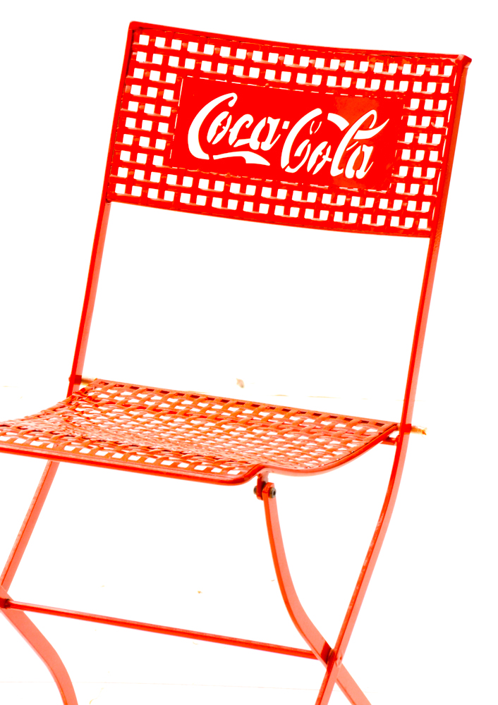 Coca-Cola Metal Folding Chair