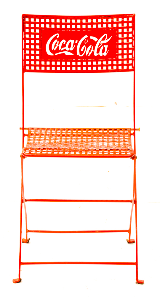 Coca-Cola Metal Folding Chair