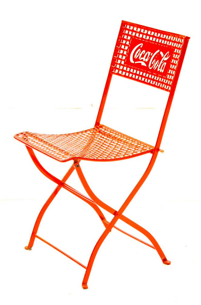 Coca-Cola Metal Folding Chair