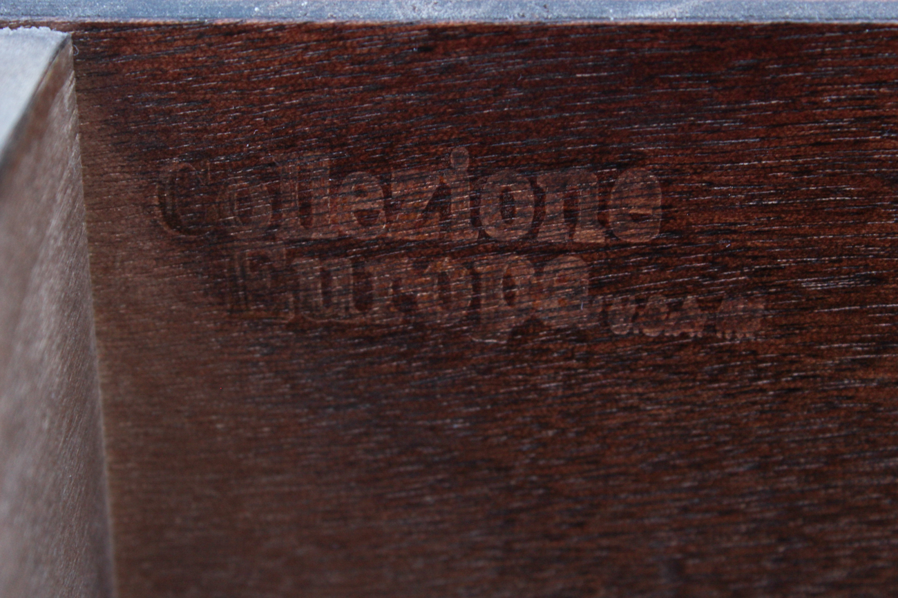 Collezione Europa White Marble Top End Table