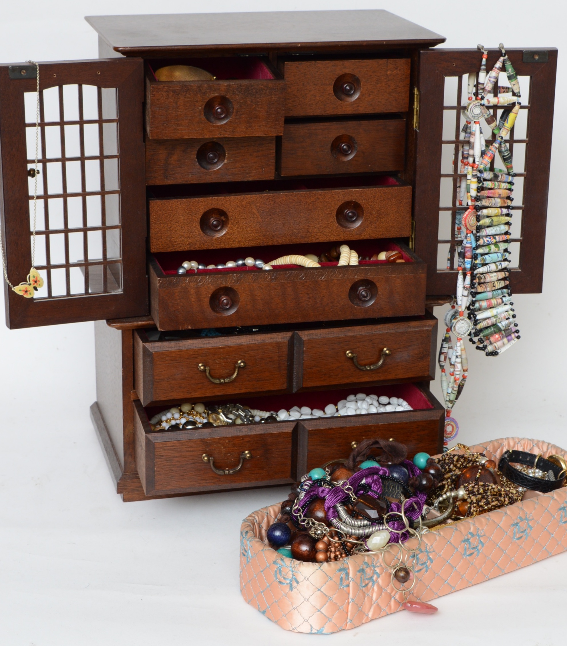Costume Jewelry and Jewelry Box