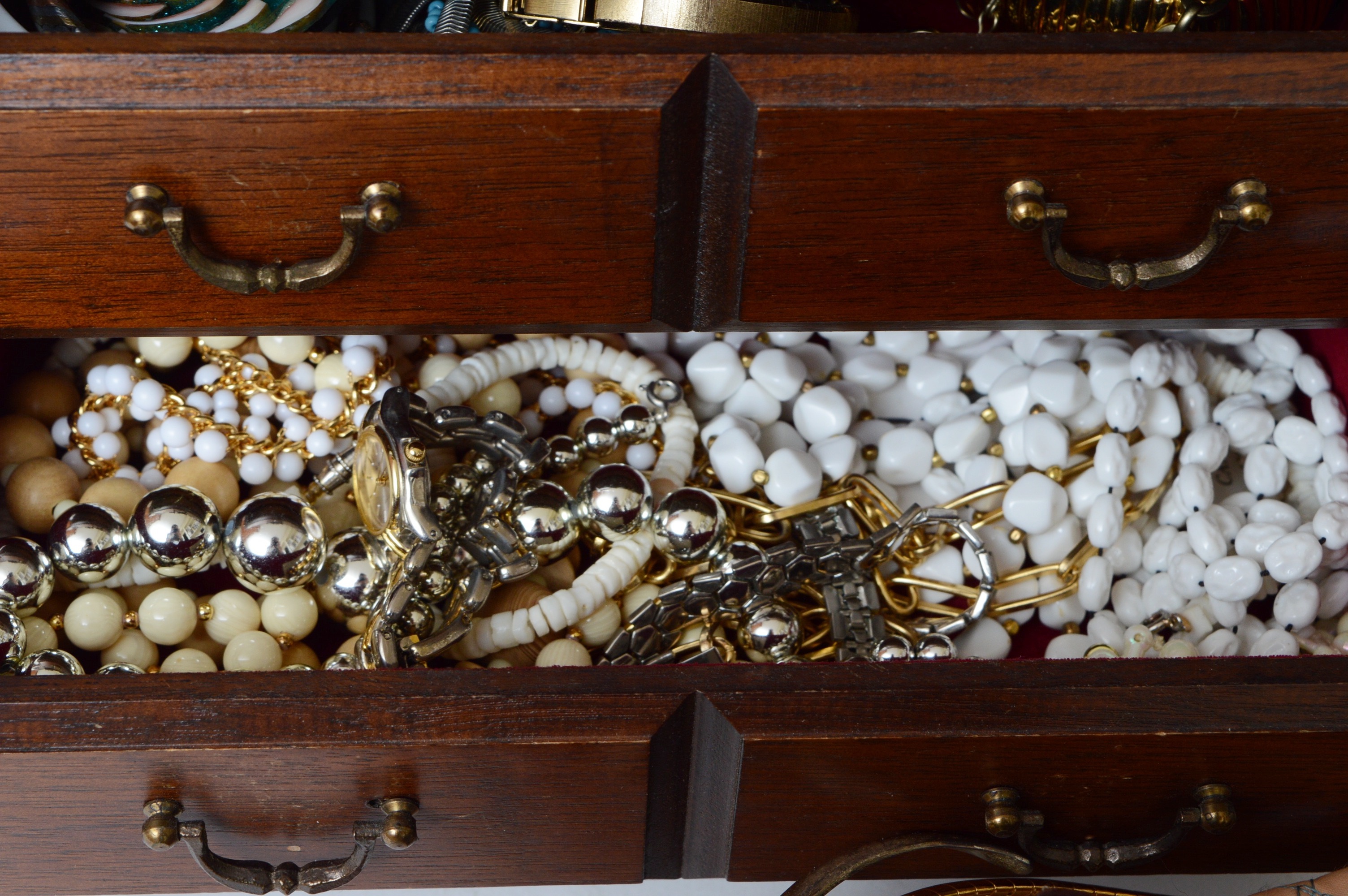 Costume Jewelry and Jewelry Box