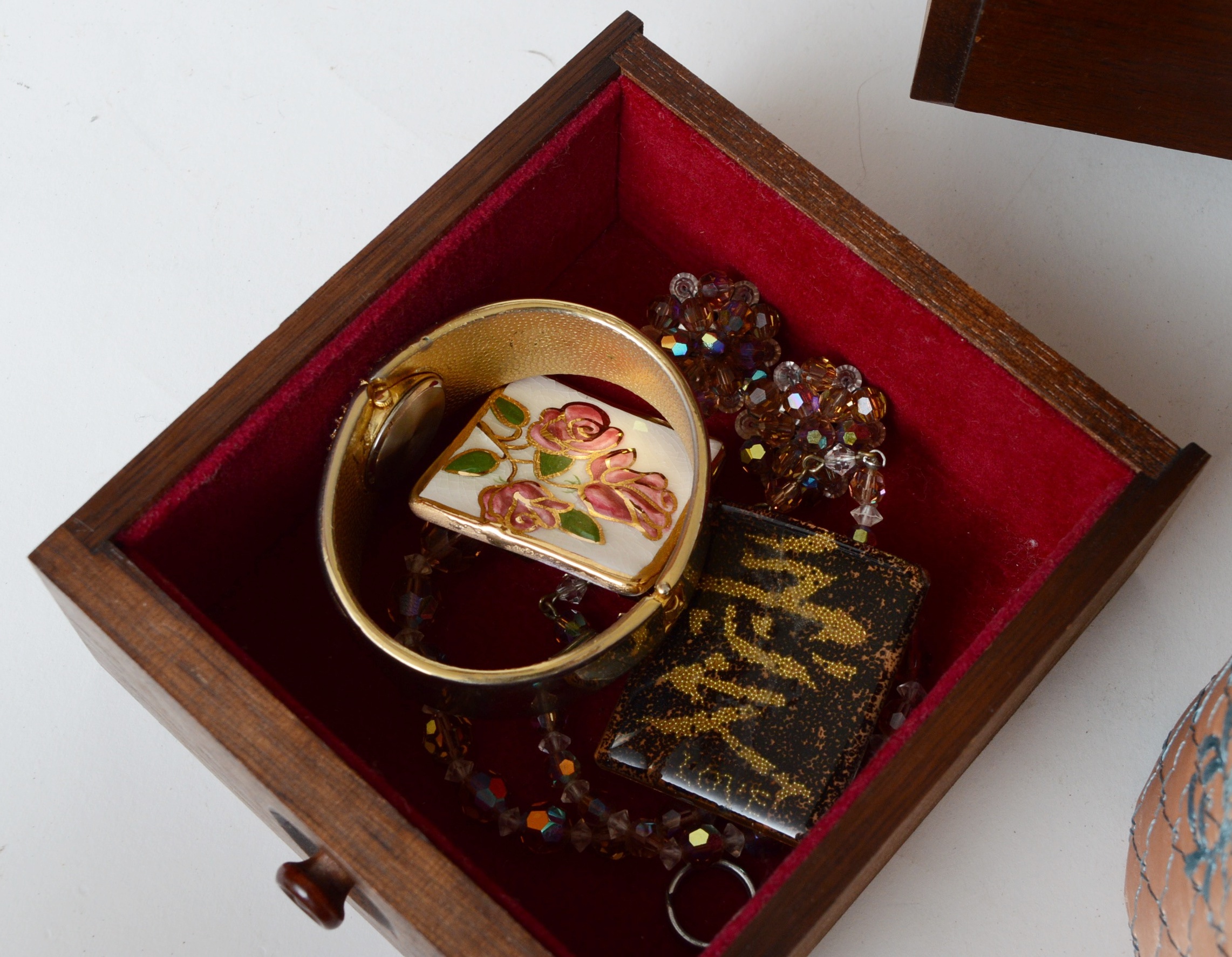 Costume Jewelry and Jewelry Box