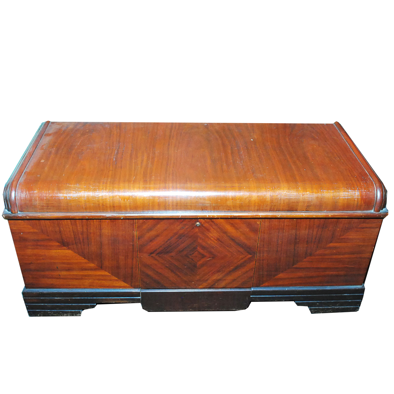 Vintage Art Deco Style Waterfall Cedar Chest