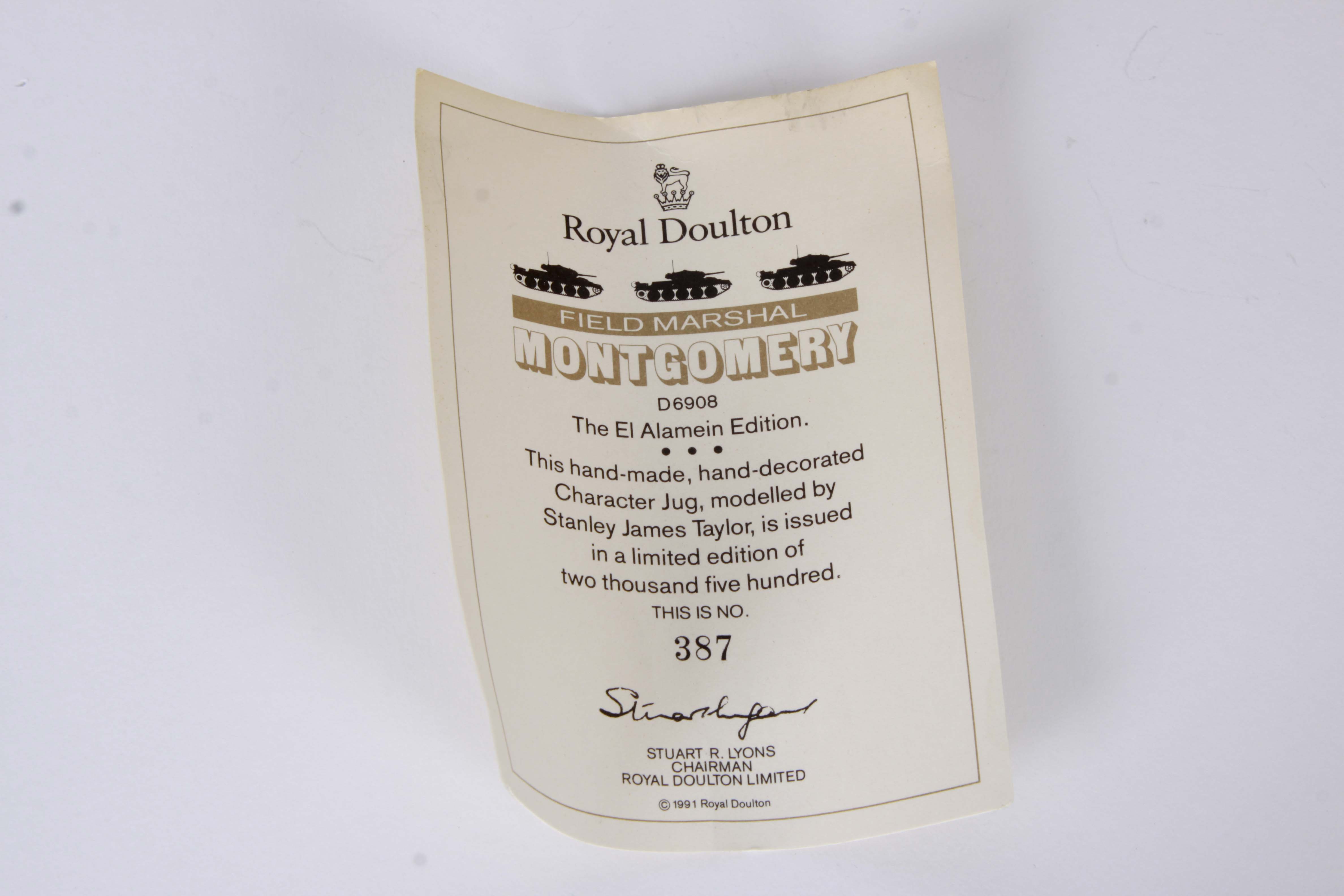 Vintage Royal Doulton Military Themed Toby Jugs