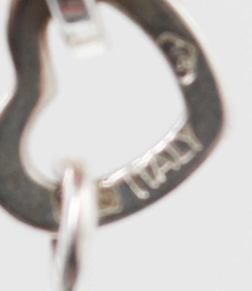 Sterling Silver Heart Link Bracelet