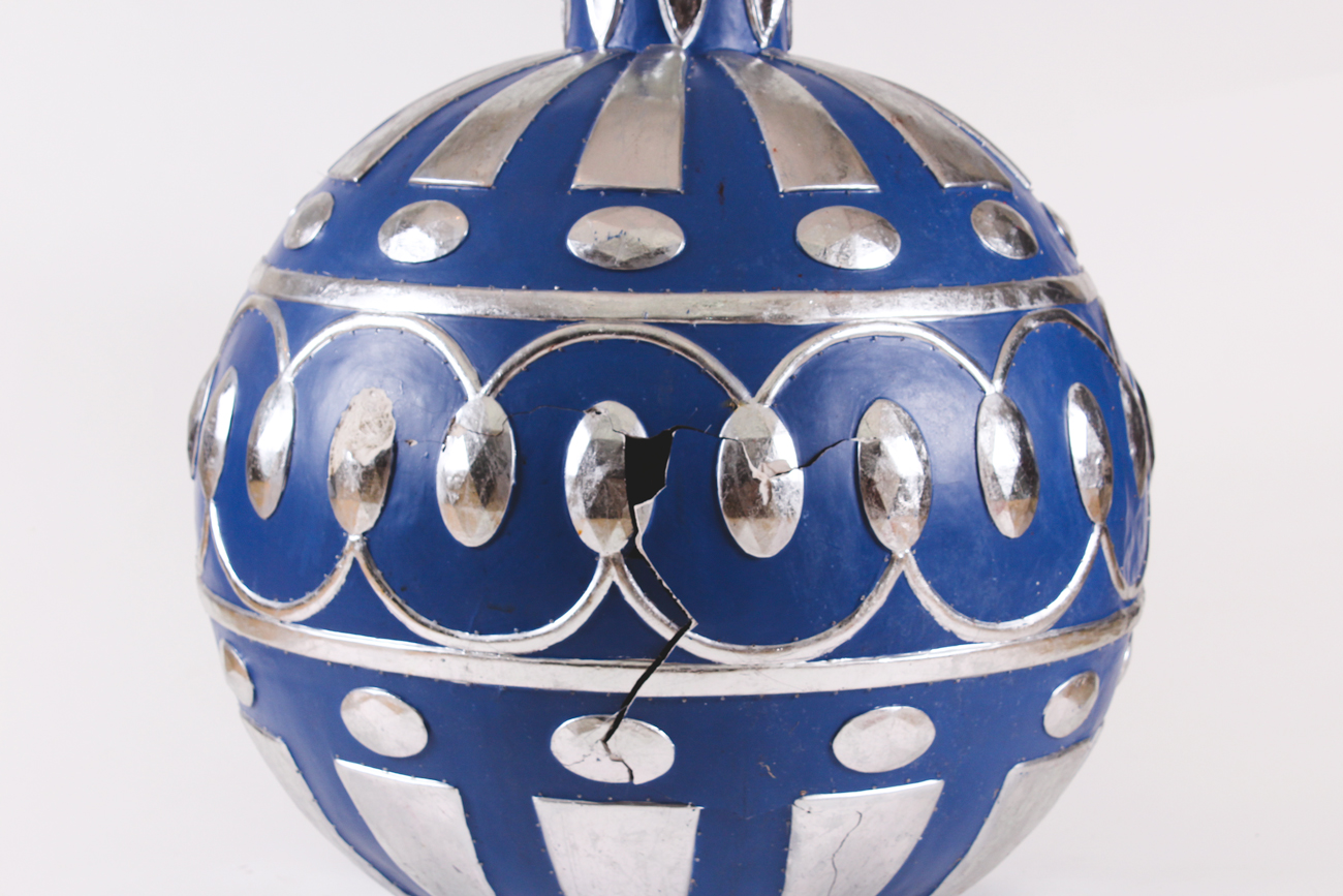 Metallic Silver Accented Yard Ornaments by Frontgate