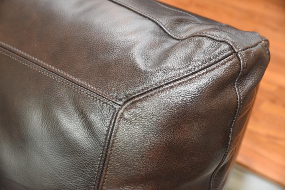 Brown Leather Sectional Sofa by Havertys Furniture