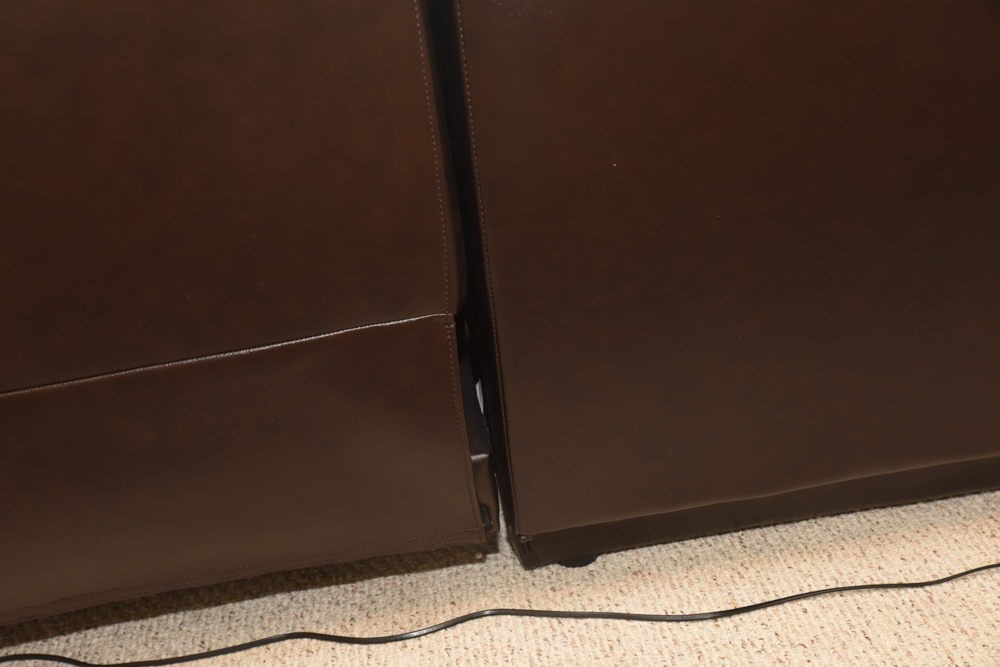 Brown Leather Sectional Sofa by Havertys Furniture