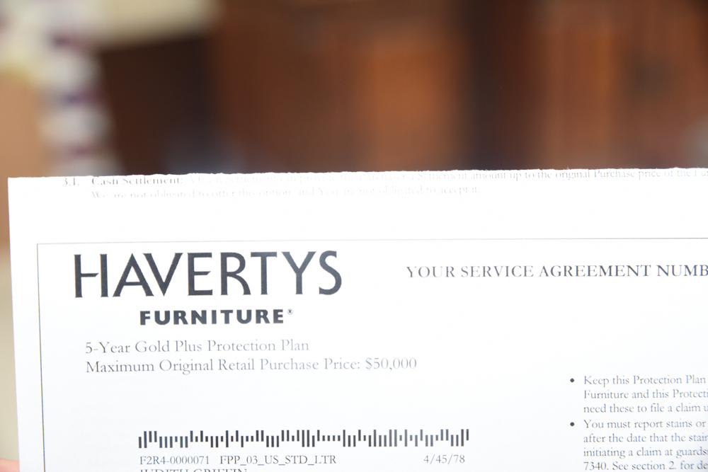 Brown Leather Sectional Sofa by Havertys Furniture