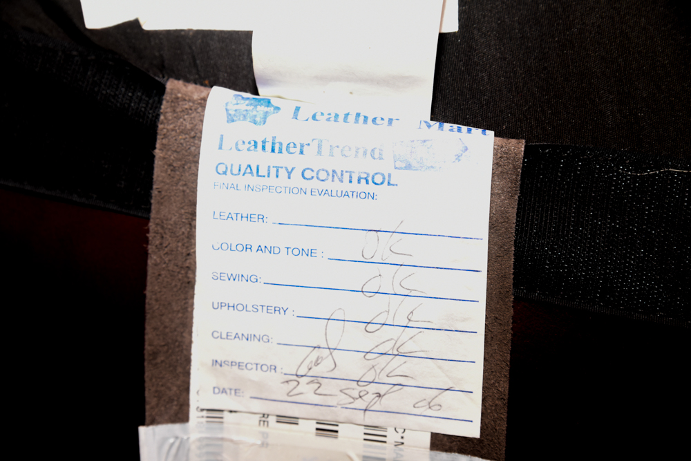 Brown Leather Curved Sectional Sofa with Ottoman by Star Furniture