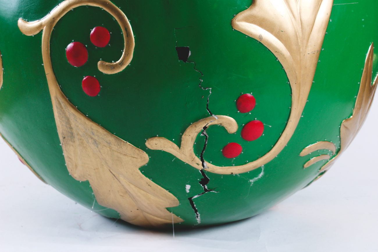 Metallic Gold Accented Yard Ornaments by Frontgate