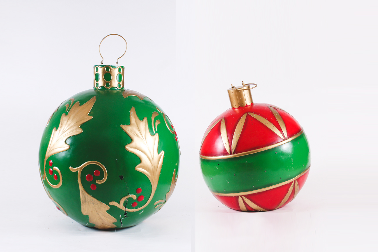 Metallic Gold Accented Yard Ornaments by Frontgate
