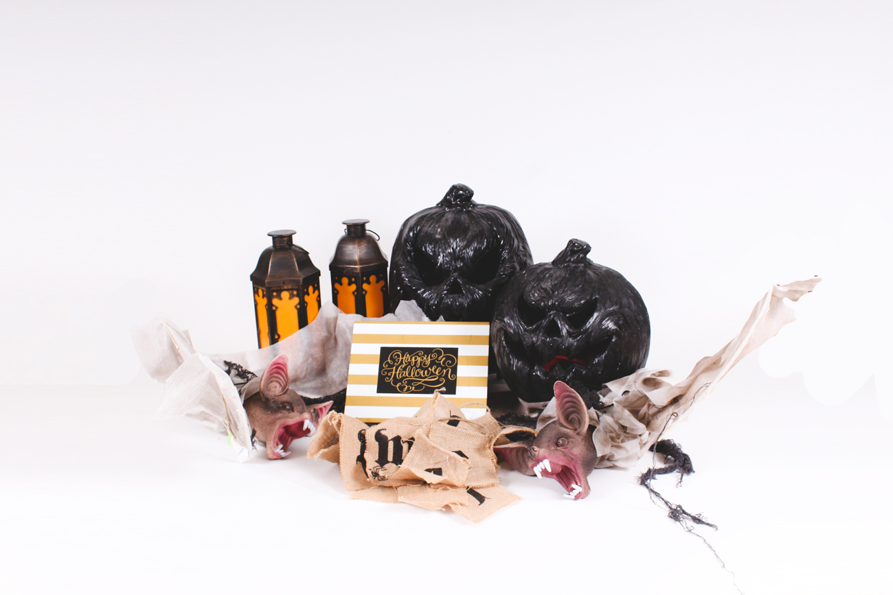 Grouping of Ghoulish Halloween Decor