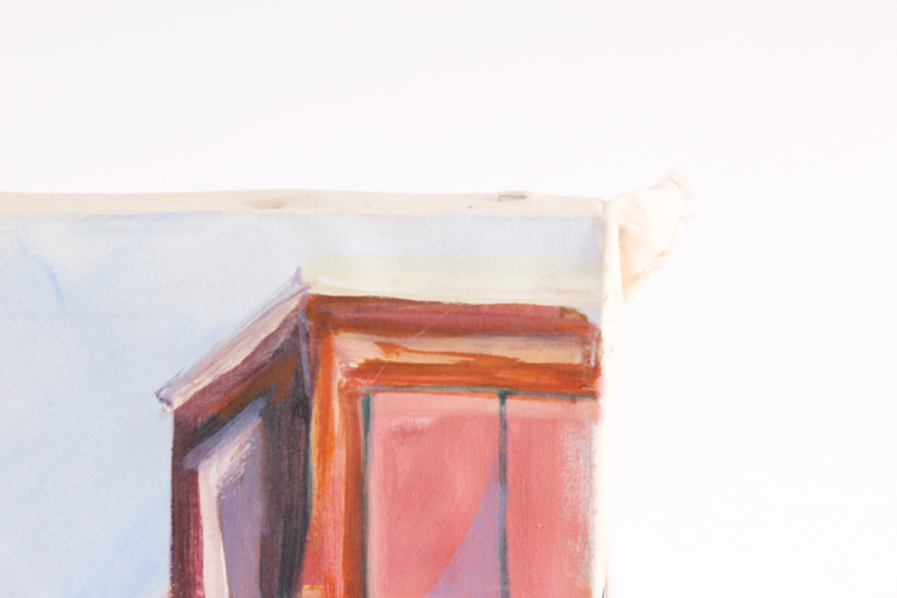 Pair of Vintage Brian Traeger Oil on Canvas Paintings