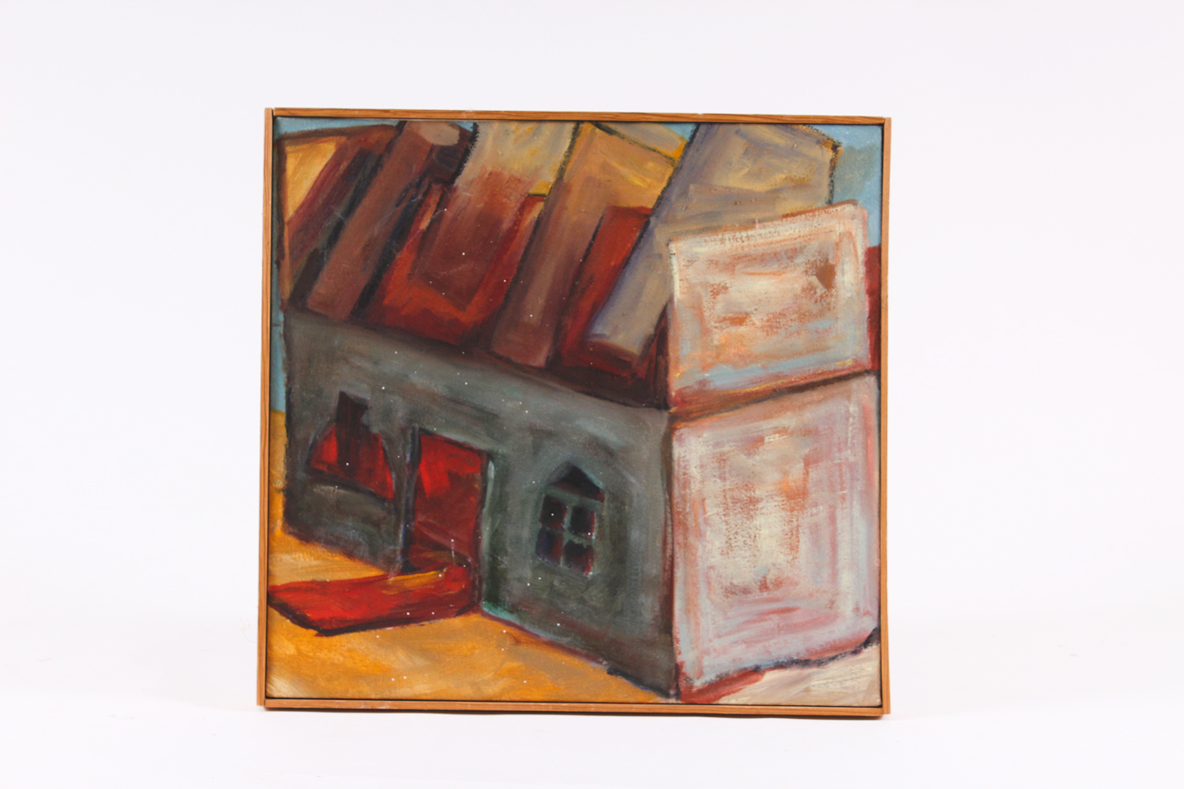 Pair of Vintage Brian Traeger Oil on Canvas Paintings