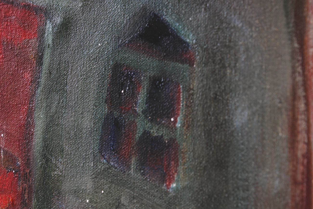 Pair of Vintage Brian Traeger Oil on Canvas Paintings