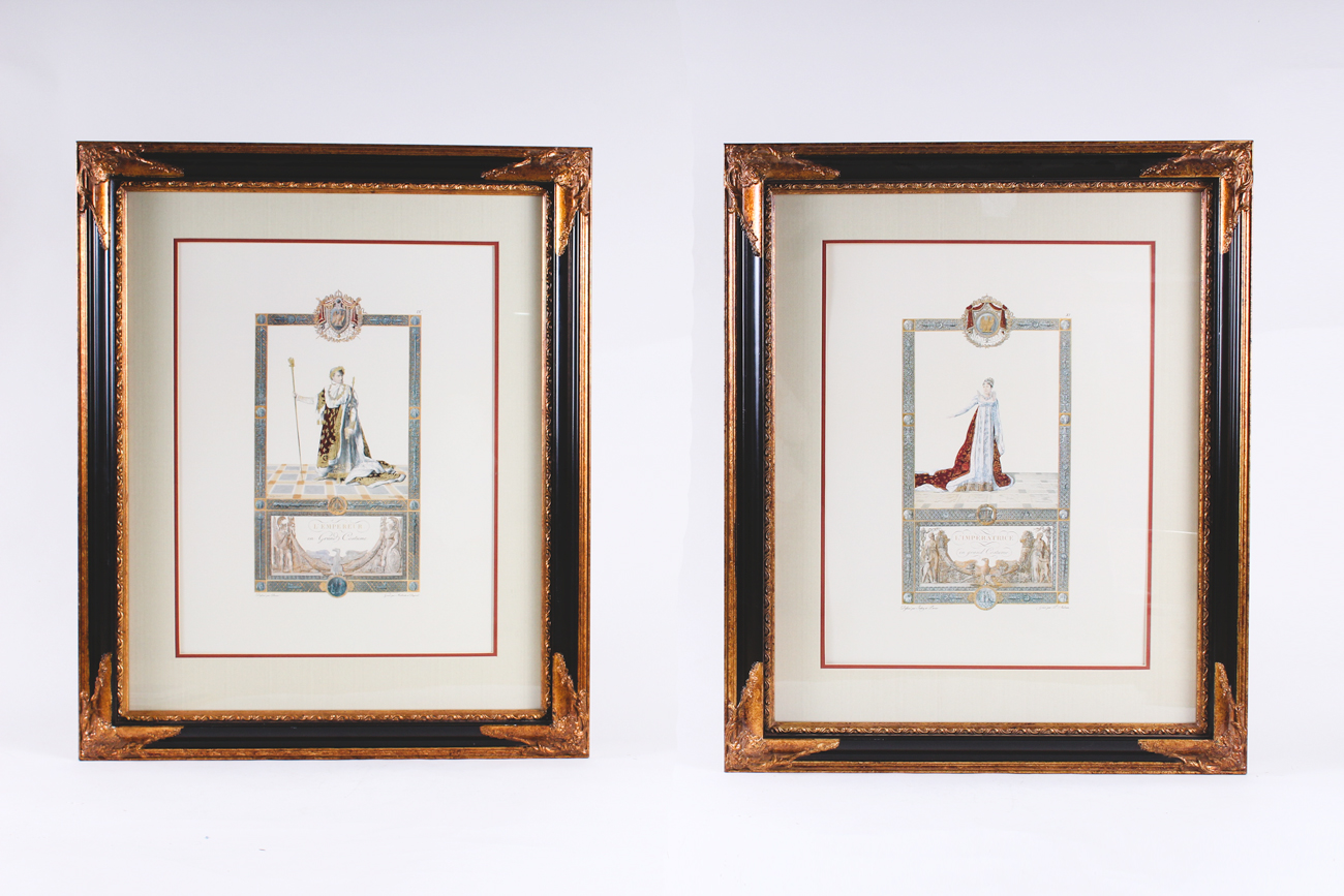 Pair of Framed Offset Lithographs after Pierre Audouin