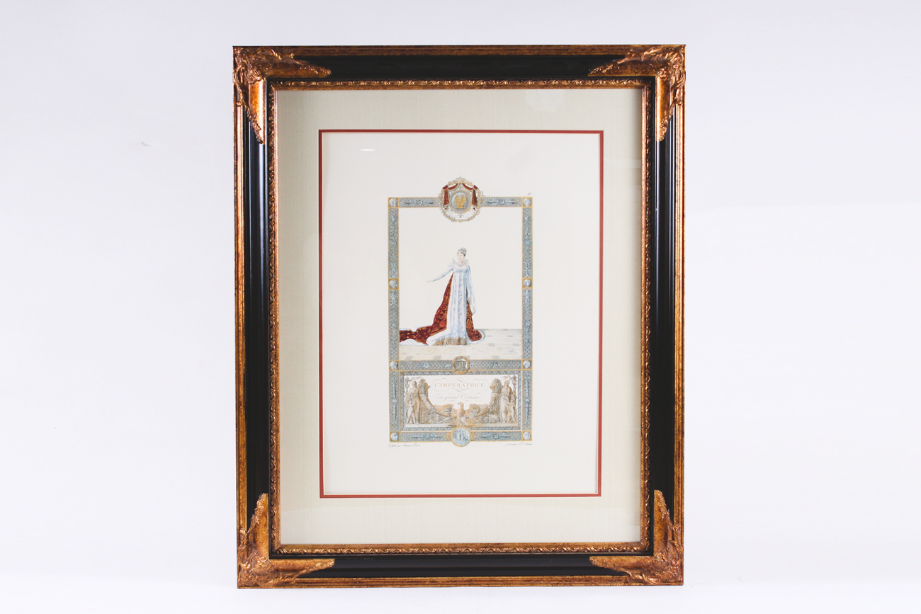 Pair of Framed Offset Lithographs after Pierre Audouin