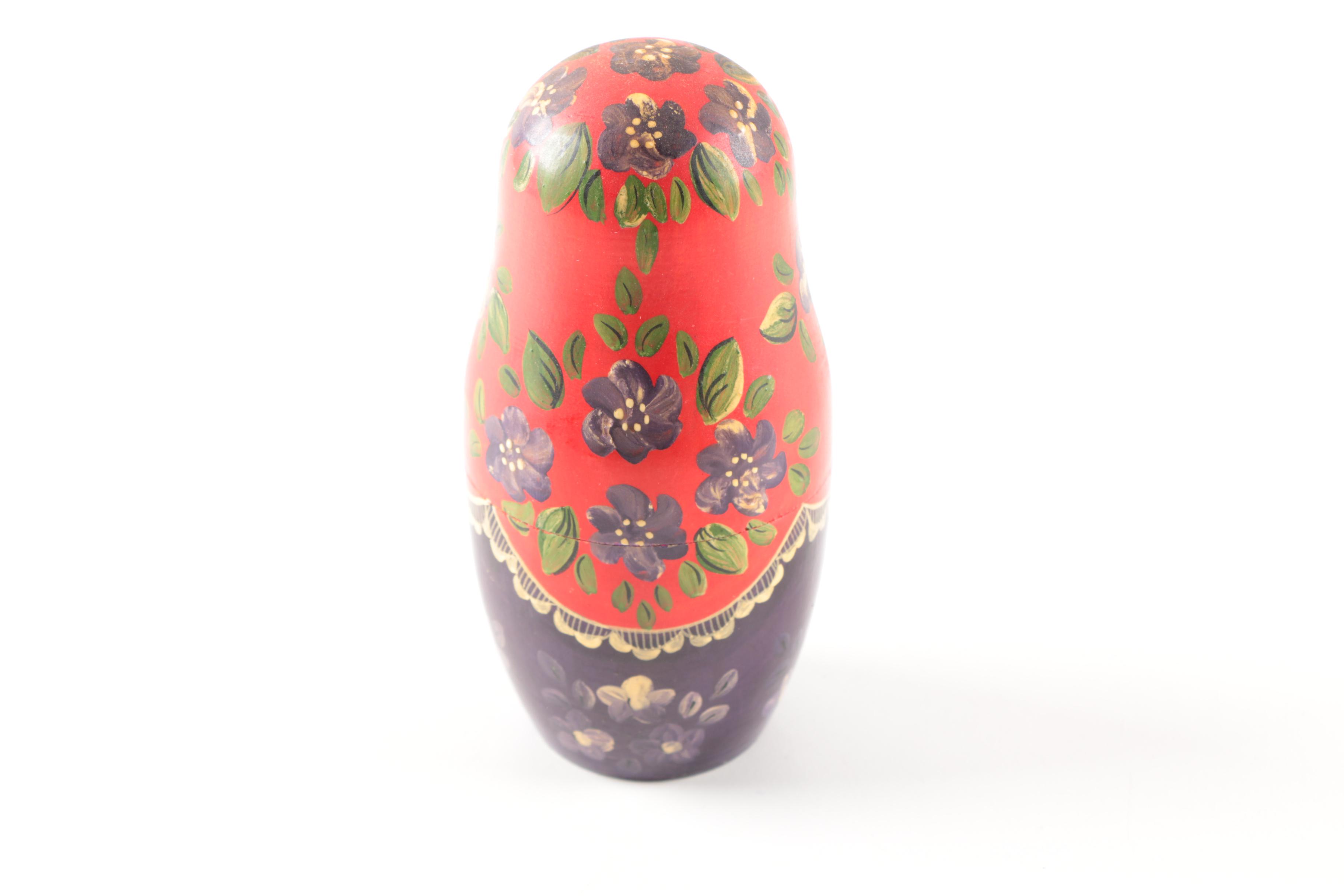 Traditional and Santa Matryoshka Nesting Dolls