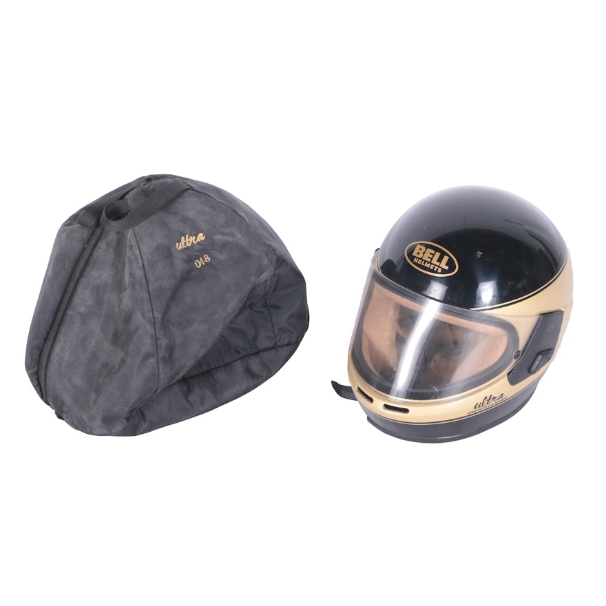 Bell "Ultra Graphite Co-Weave" Motorcycle Helmet