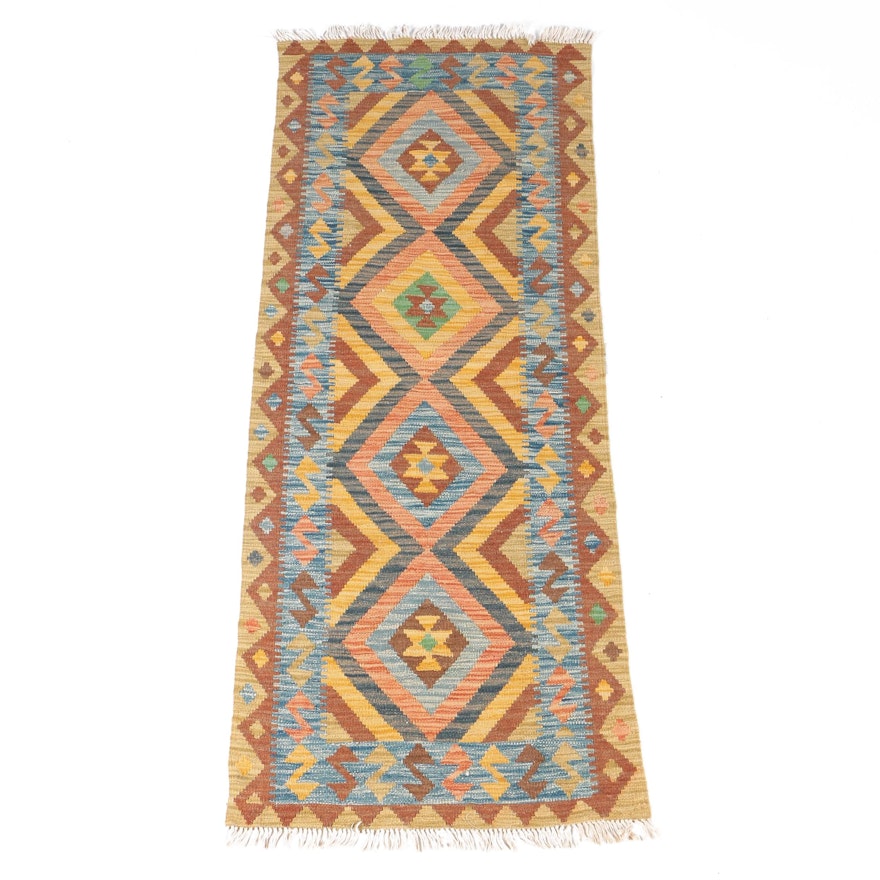 Handwoven Turkish Kilim Runner