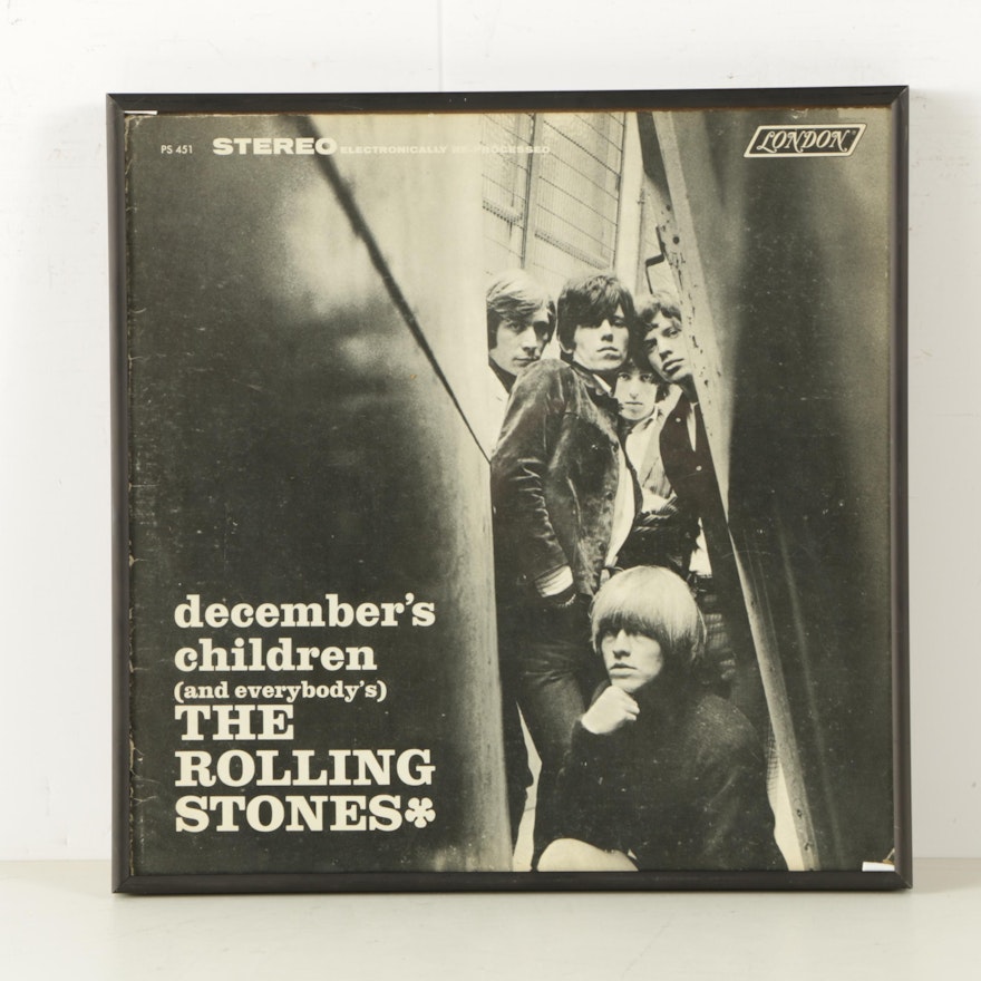 Framed Rolling Stones Album Cover "December's Children (And Everybody's)"