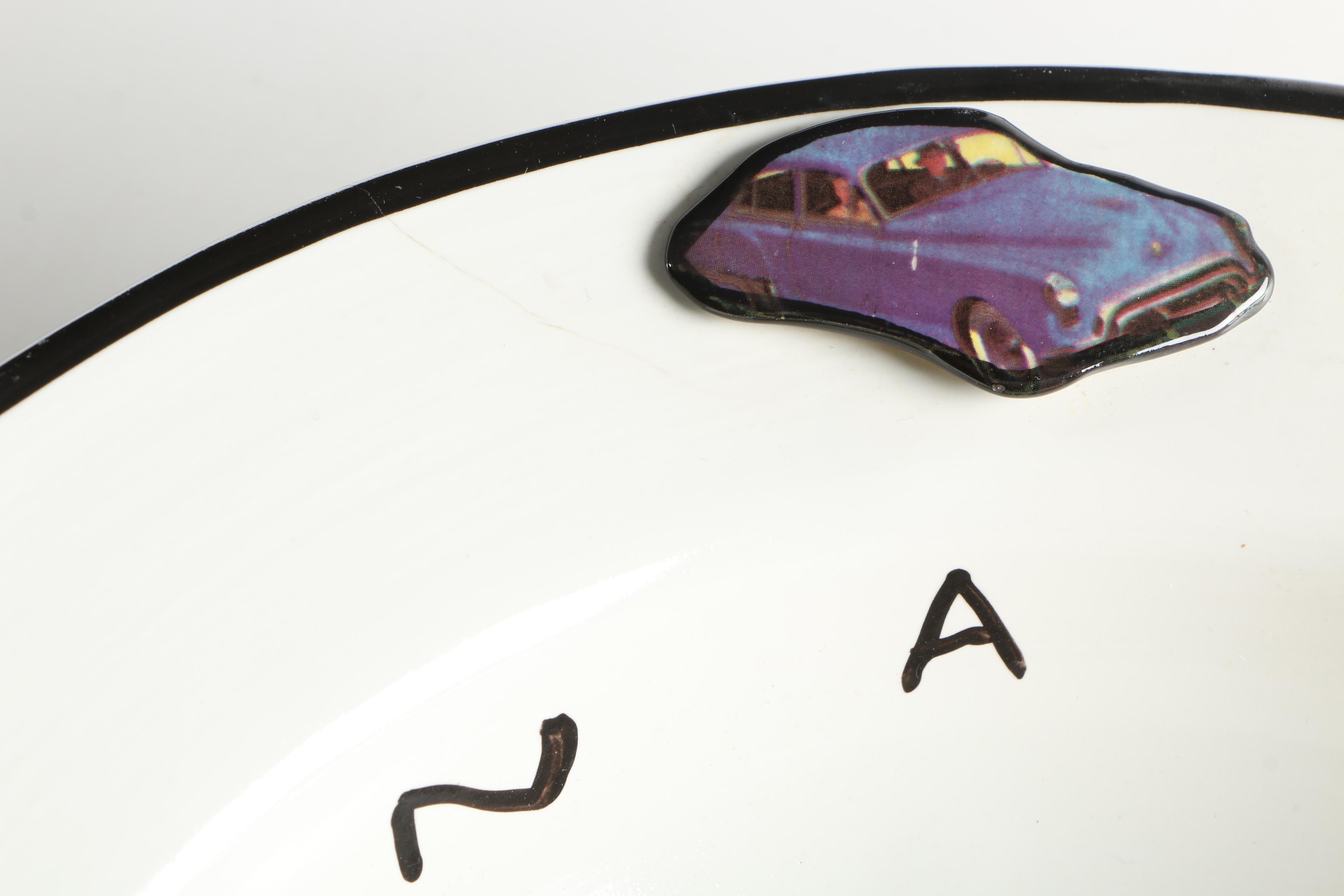 Polly Frizzell Studio Art Pottery Ceramic Bowl "A Domestic Situation"